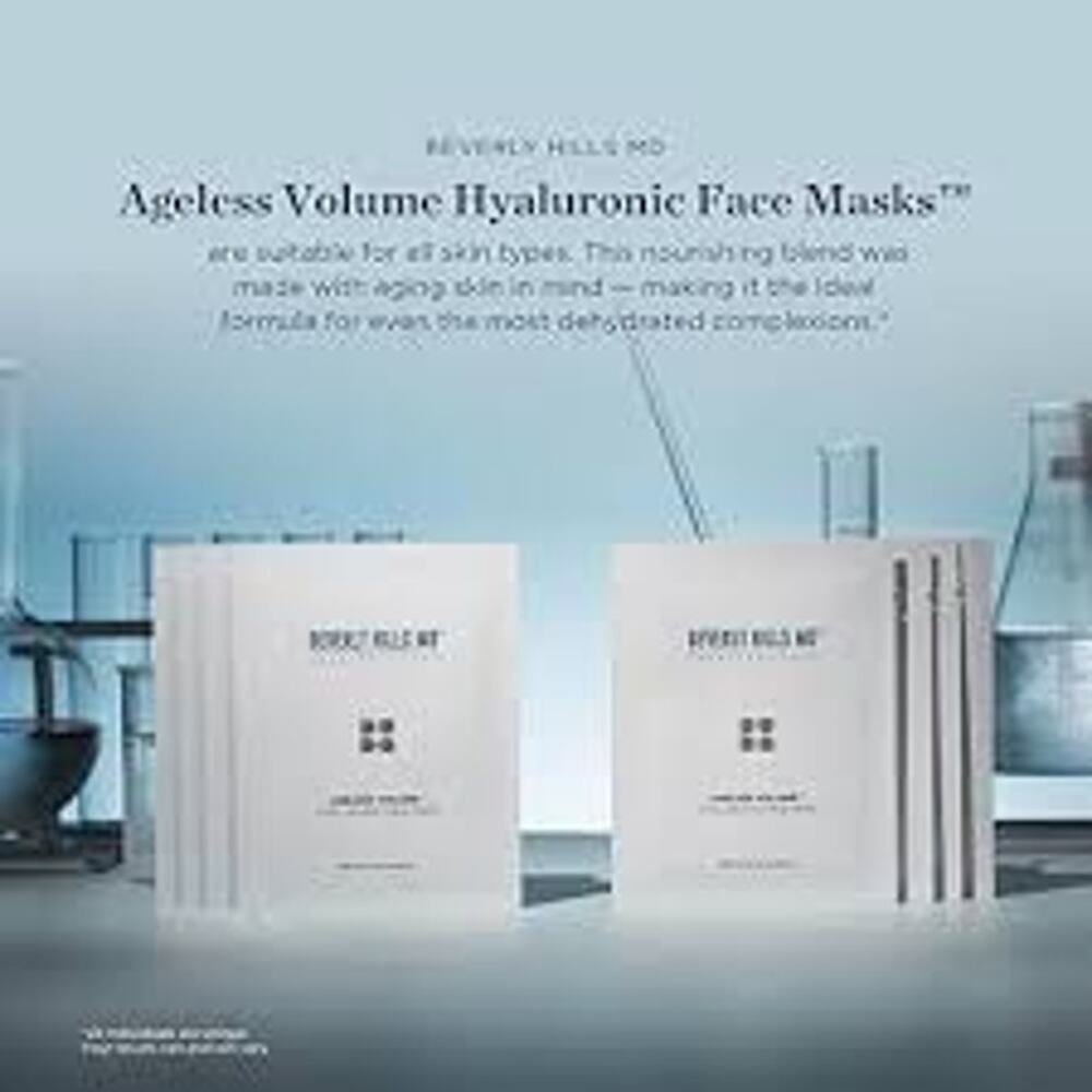Beverly Hills MD Ageless Volume Hyaluronic Face Mask 8 PACK